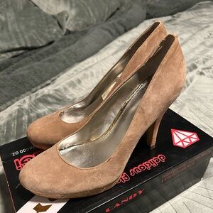 Suede heels